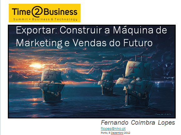 Exportar: Construir a Máquina de Marketing e Vendas do Futuro (P&R)