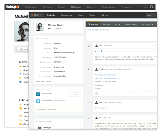 Timeline_HubSpot_CRM_Gratis